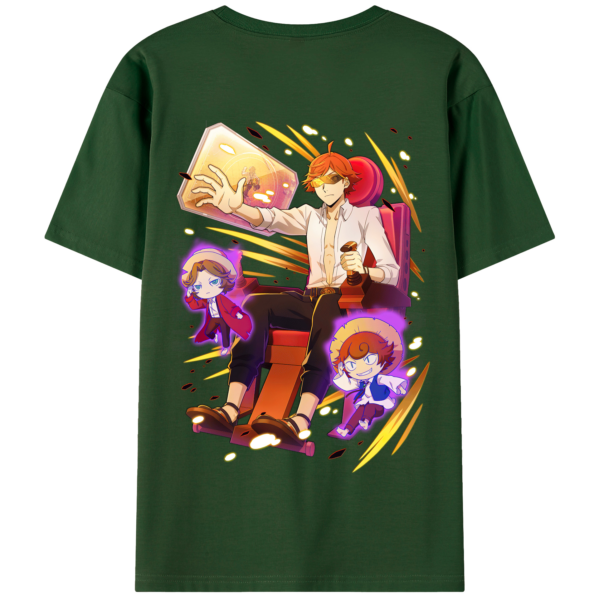 （画像用） 文豪ストレイドッグス Bungo Stray Dogs 綿100％半袖Tシャツ（背面プリント）